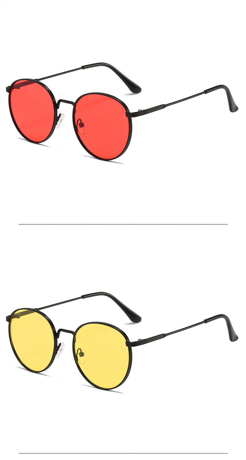 Sunglasses Fashion Retro Men's And Women's UV-proof Personalized Full-frame Sunglasses_voghion.com