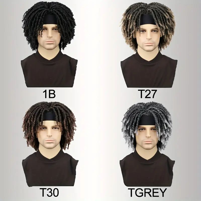 Synthetic Hair African Chemical Fiber Crochet Hair Tube Hollow Curly Wig Ice Ribbon Dreadlocks Headband Wig_voghion.com