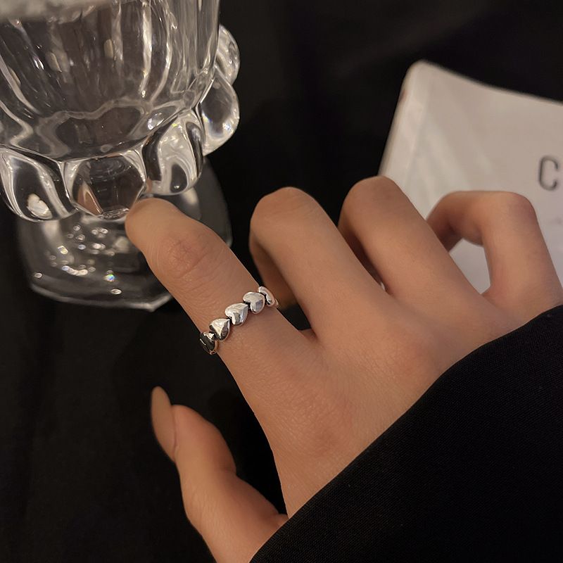 Silver Couple Open For Women, Unique Design, Minimalist Hip-Hop Style, Cool Tail Ring_voghion.com
