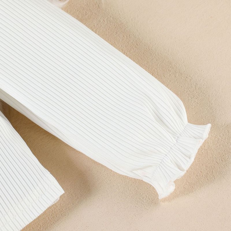 Completo mamma e bambini per bambine, 3 pezzi: top a maniche lunghe + gilet e gonna pied de poule (90-130 cm)_voghion.com