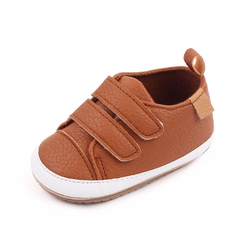 Mère et enfants printemps et automne chaussures bébé 3-6-12 mois bébé double Velcro chaussures enfant en bas âge chaussures bébé M22-13_voghion.com
