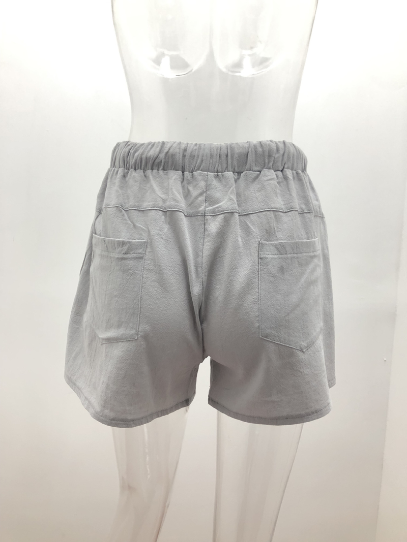 Stilvolle Damen-Jogginghose mit hohem Bund und Schnürung aus Stretchmaterial_voghion.com