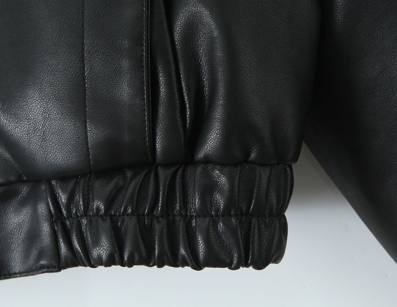 Giacca-camicia unisex oversize in pelle (pelle di agnello + vestibilità comoda)_voghion.com