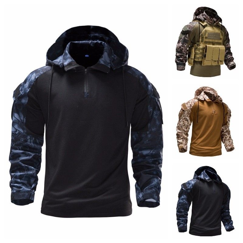 Unschlagbare Qualität Frühling Sommer Neue Langarm Für Spezialkräfte Arbeiter, Getarnt Als Ausbildung Camouflage Kleidung, Elastische Und_voghion.com