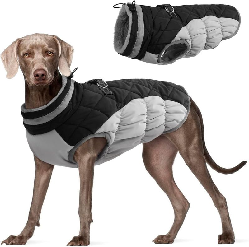 pet clothes dog cotton coat winter windproof warm dog cotton coat plus velvet thick down cotton coat_voghion.com