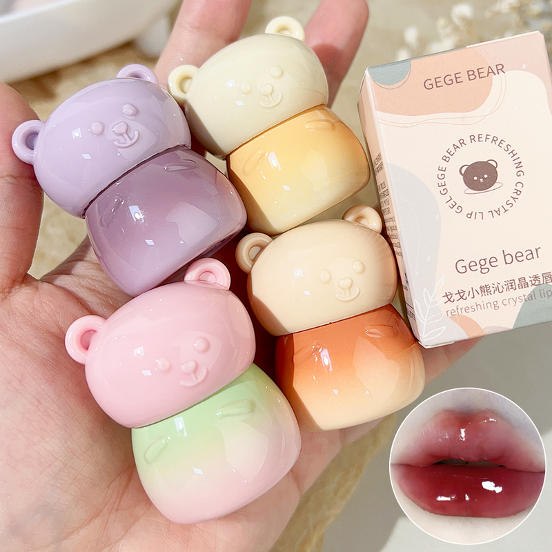 Specchio luminoso Gelatina d'acqua Lucidalabbra Specchio lucido Rossetto liquido idratante Tazza antiaderente impermeabile A prova di rossetto_voghion.com