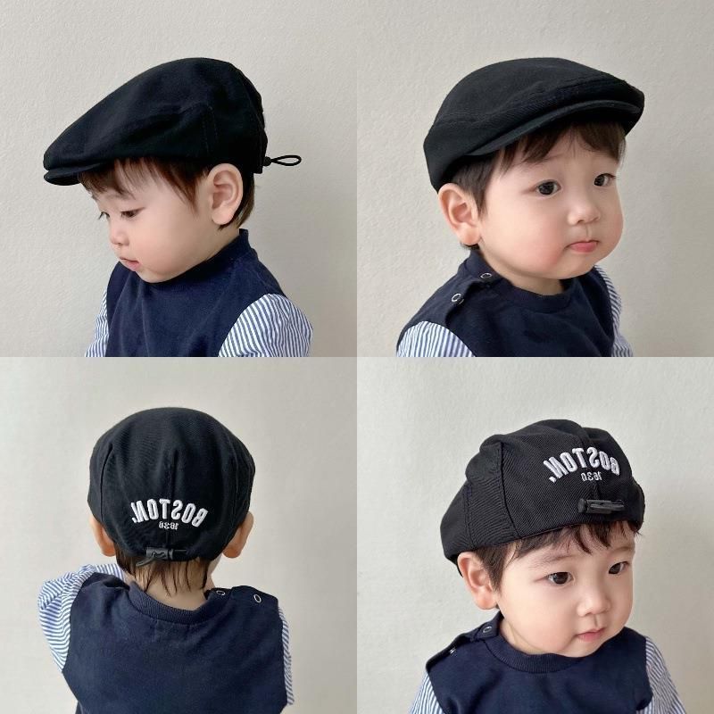 Baby Korean Style Spring And Autumn Fashionable Forward Boys Beret Adjustable Versatile Baseball Cap Outfit Hat_voghion.com