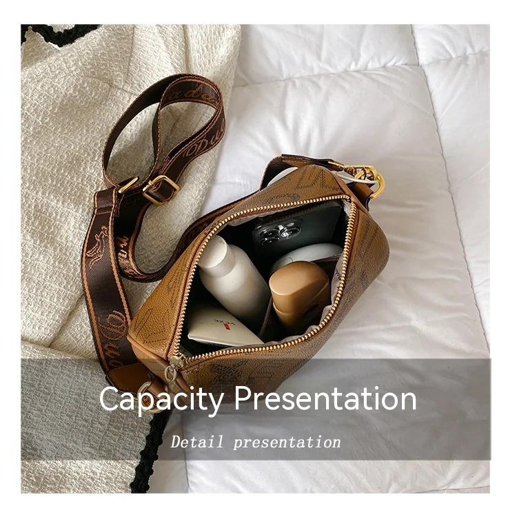 Neuer heißer Modetrend: Vielseitige, weiche Kissentasche mit Zylinderdruck für Damen mit einer Schultertasche und einer Umhängetasche_voghion.com