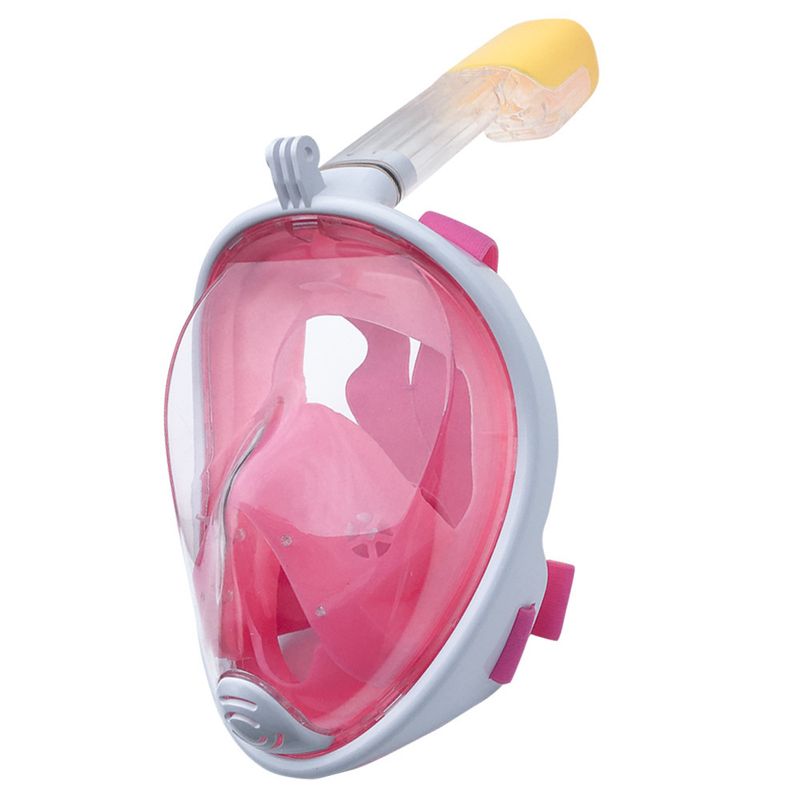 Maschera da snorkeling monotubo completamente asciutta per bambini, specchio da immersione con cornice grande_voghion.com