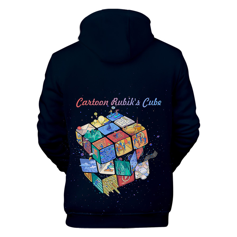 Sonbahar Hp Hop Kapşonlu 3D Rubik Küpü Hoodies Erkek Tişörtü Kadın Unisex Kazaklar Moda Çocuklar Hoody Rahat Erkek_voghion.com