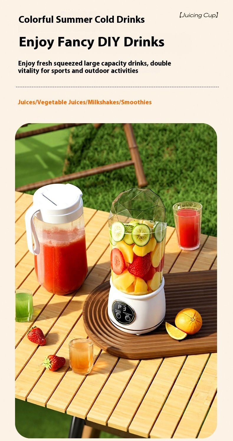 Portable Rechargeable Juicer Cup, Small Multifunctional Blender For Student & Home Use, Personal Smoothie Maker_voghion.com