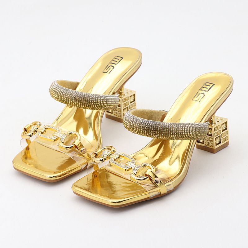 New stiletto heels transparent diamond outside to wear sandals woman sexy everything big size high heels_voghion.com