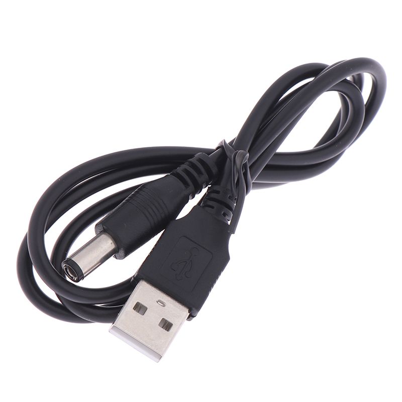 1 stk. 5V lader strøm til DC 5,5 mm plugg USB strømkabel for MP3/MP4-spiller_voghion.com