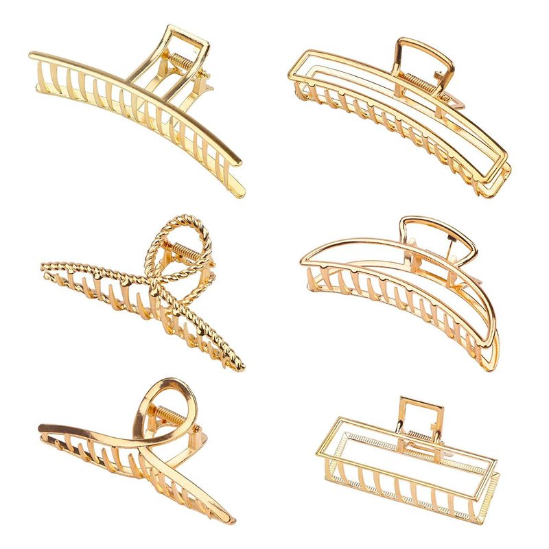 Haarschmuck, Haar-Accessoires, neue Legierung, Metall-Clip, Haarnadel, groß, geometrisch, einfach, für Erwachsene, Haar-Accessoires, Kopfschmuck_voghion.com