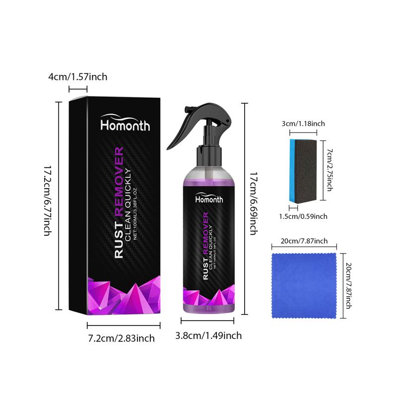 Eliminador de óxido para automóviles, accesorios de metal, antioxidante, limpieza profunda, renovación, antioxidación, convertidor de eliminación de óxido_voghion.com