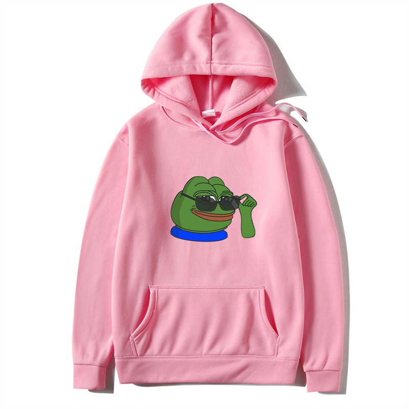 Neuer Freizeitmode-Persönlichkeits-Froschpullover-Kapuzenpullover für Männer und Frauen mit Plüsch-Kapuzenpullover Lustig_voghion.com
