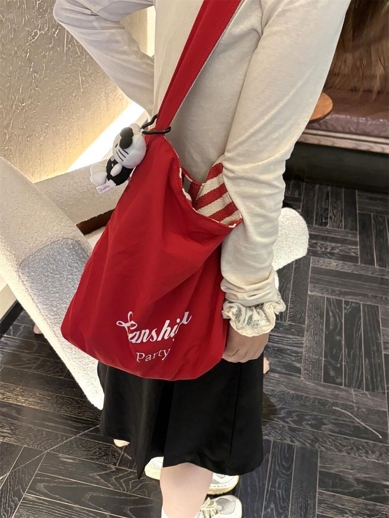 Sac à main en toile double face pour femme, grande capacité, décontracté, à rayures, à la mode, pour les déplacements_voghion.com