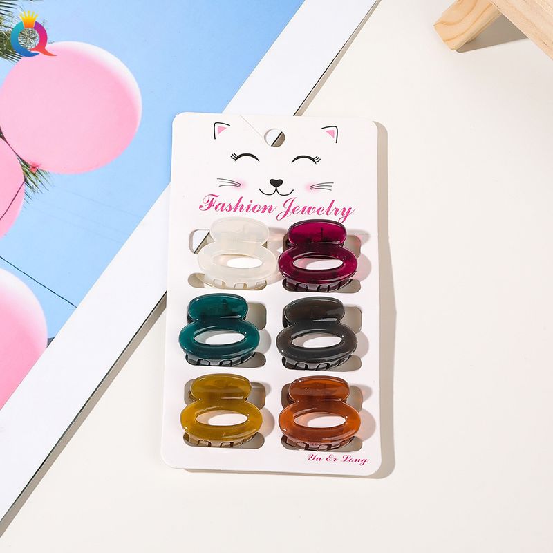 Mini-Haarspangen-Set – 6-teiliges Haarklammer-Set in matten Pastellfarben für Damen (klein, rutschfest, vielseitig für Ponyfrisuren und Hochsteckfrisuren)_voghion.com