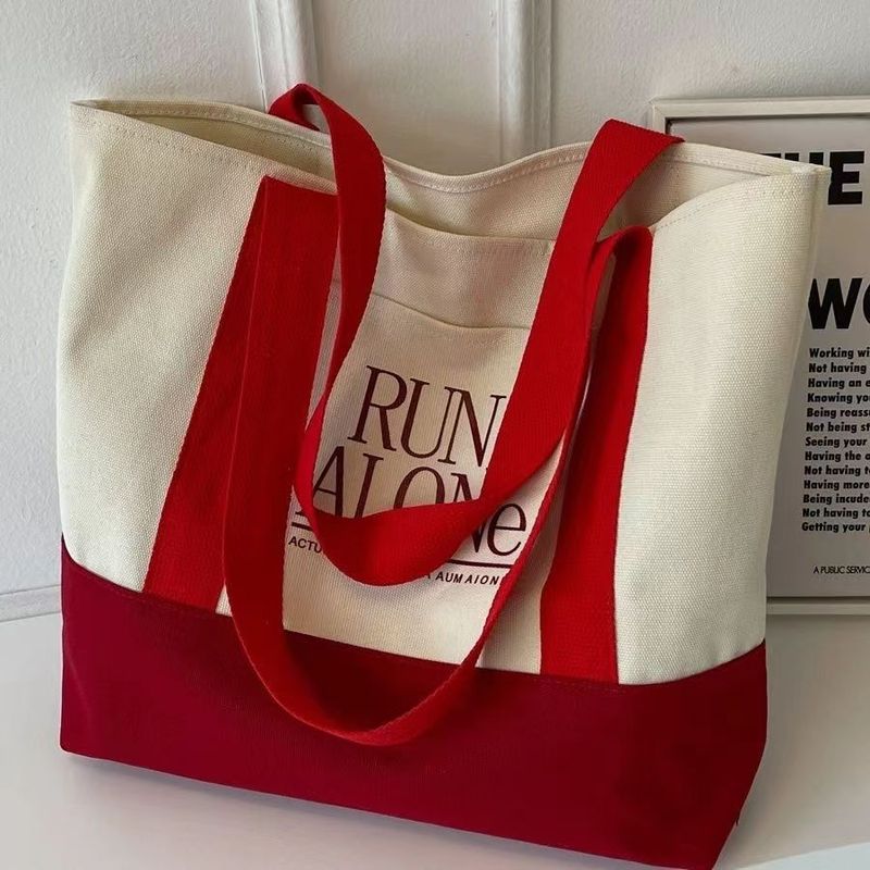 Damentasche, 2025 Hundert Arbeits- und Einkaufstasche mit großer Kapazität für Studenten, süße Tasche, einfache Taschen im neuen Stil_voghion.com