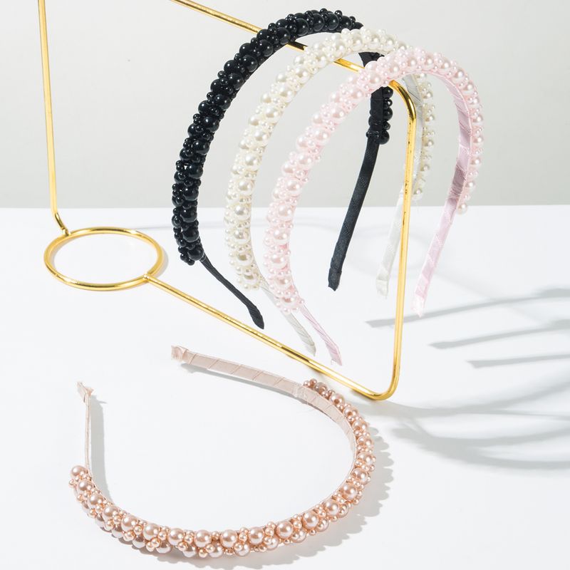 Versiunea coreeană, perlă înfășurată manual, franceză, versatil în aer liber, pădure Super Fairy, bandă de susținere compresivă, spălare, accesoriu de păr_voghion.com