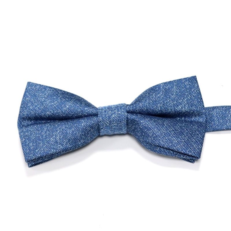 Accessoires de col de costume unisexe, nœud papillon bleu pour hommes d'affaires gratuits, nœud de marié de mariage_voghion.com
