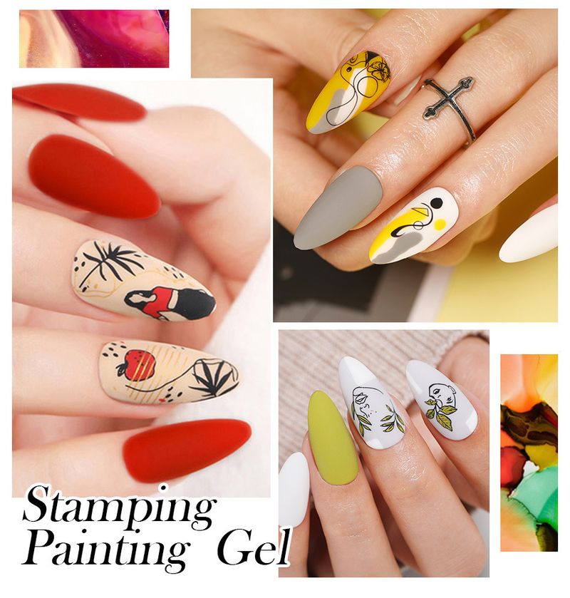 Colla per unghie, colla per nail art, colla per stampa, colla per nail art transfer, colla per nail art transfer a colori puri da 11 g_voghion.com