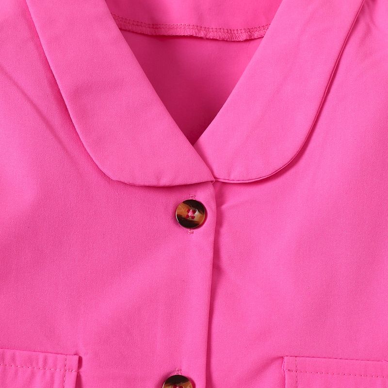 Νέο καλοκαιρινό παιδικό γιλέκο καμιζόλας για μικρά και μεσαία μεγέθη + πλισέ κοντή φούστα + κοντομάνικο μπουφάν κοστουμιού, μοντέρνο σετ για κορίτσια_voghion.com