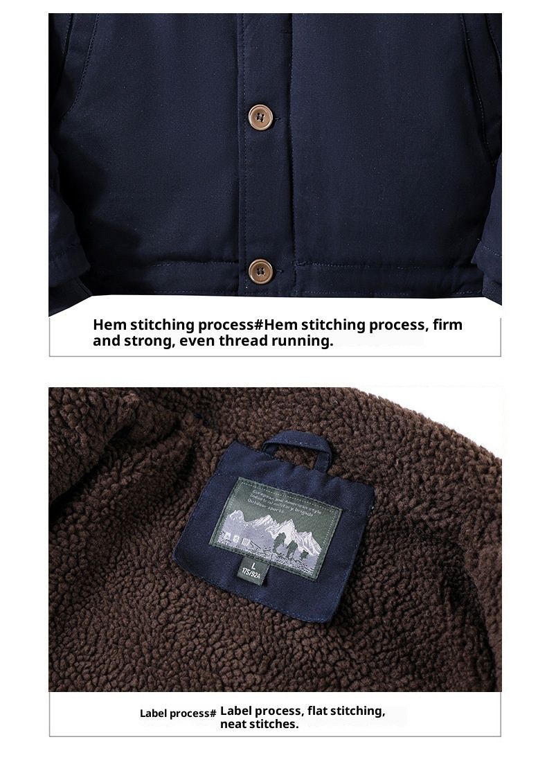 QFV507045555501<2 Middle-aged Men's Jacket Deck Padded Warm Military Workwear Winter Fleece Lined Thickened Casual Turn-down Collar Cotton_voghion.com