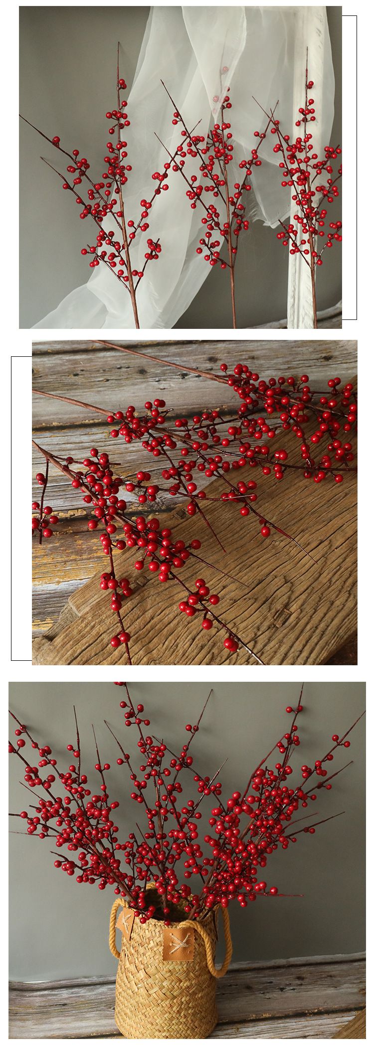 Decorazione floreale di simulazione di frutti rossi ricchi di frutti rossi, fagioli rossi di acacia_voghion.com