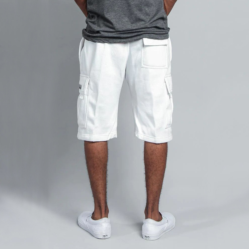 2023 Sommer Neue Fünf-Punkte-Herren-Casual Multi-Pocket Loose Straight Cargo Shorts_voghion.com