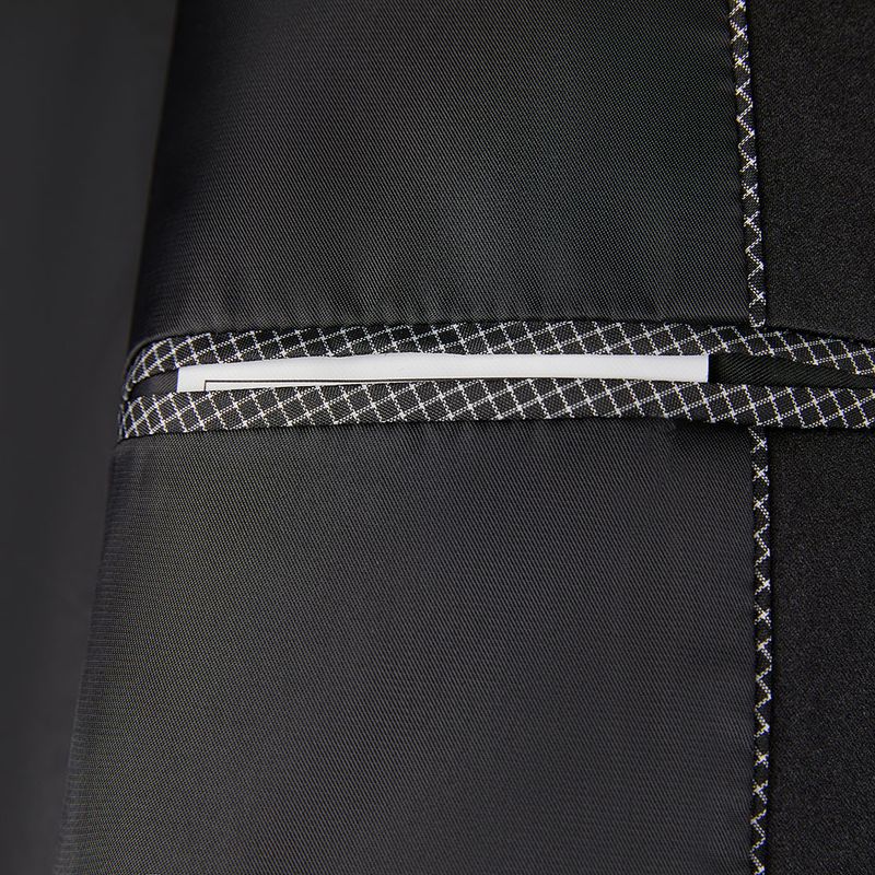 Sacou bărbătesc albastru cu paiete, guler plat, strălucitor, tip DJ, club de noapte, slim fit, costum de cântăreț_voghion.com