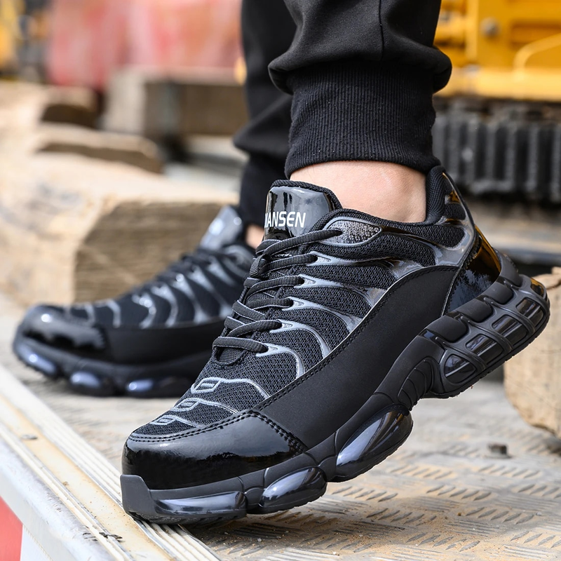 Mannen Vrouwen Veiligheid Anti-smash Anti-lek Ademend Lichtgewicht Werk Sneakers Onverwoestbare Schoenen Laarzen_voghion.com