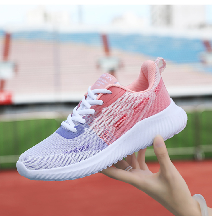 Indoor fitness damesoefening schokabsorptie, antislip, zachte zool, lichtgewicht sportschoenen, thuislopen, springen_voghion.com