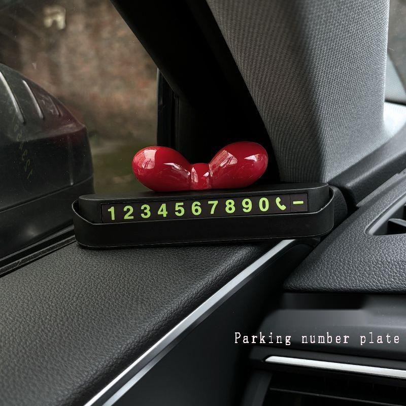 Temporary Parking 2024 New Model Number Plate Dopamine Creative Cute Car Mobile Phone Sign_voghion.com