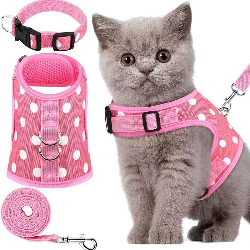 Vest Reflective Anti-Escape Cat Leash Breathable Pet Harness_voghion.com