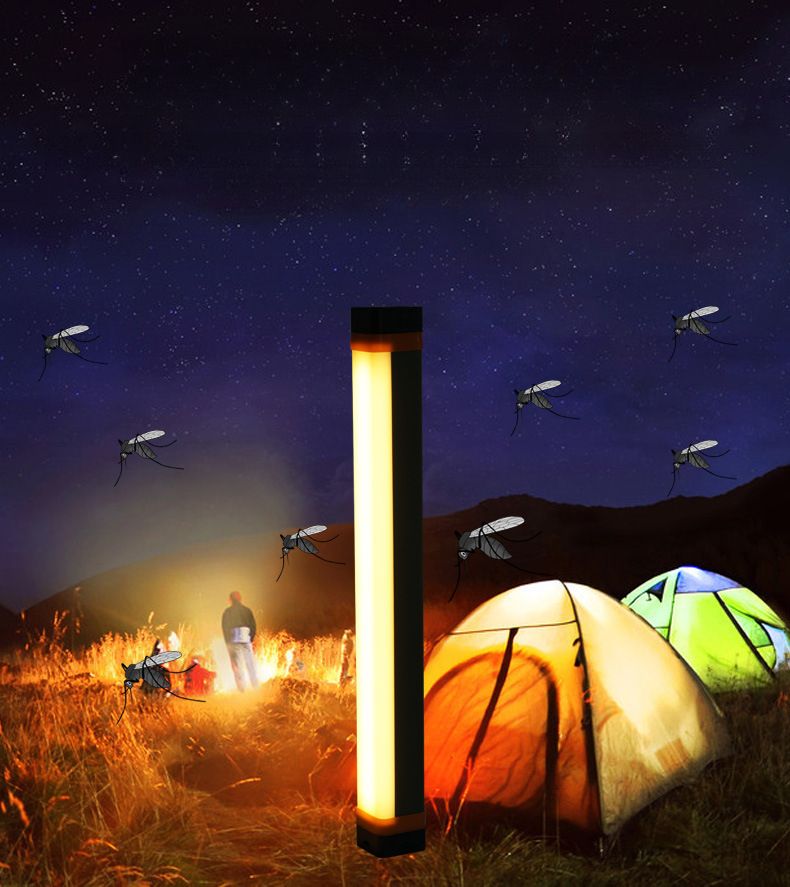 Multifunktionale LED-Leuchte für Campingzelte, wiederaufladbar, mit Taschenlampenfunktion – ideal für Notfälle auf dem Nachtmarkt._voghion.com