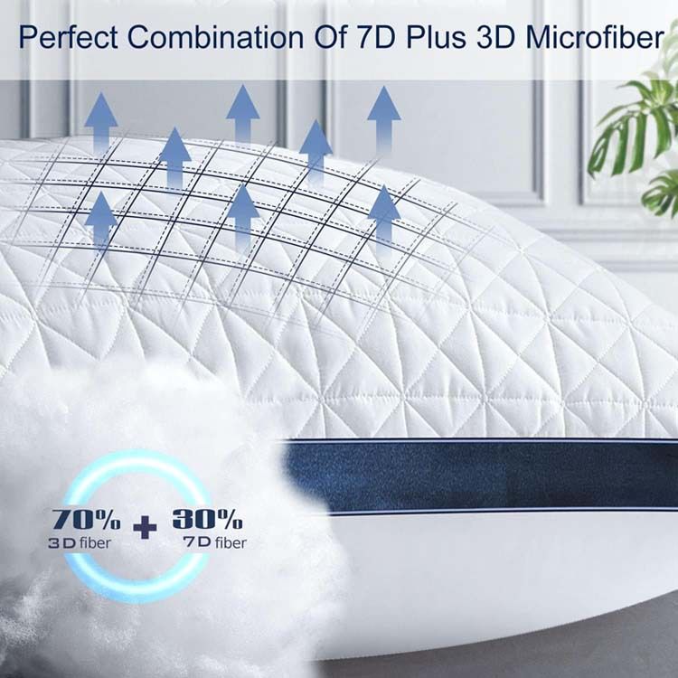 Poduszka Cloud Natural Soft & Breathable, Ultra miękka i puszysta, Premium Soft Down Alternative Fill Pillow, biała luksusowa poduszka do spania_voghion.com