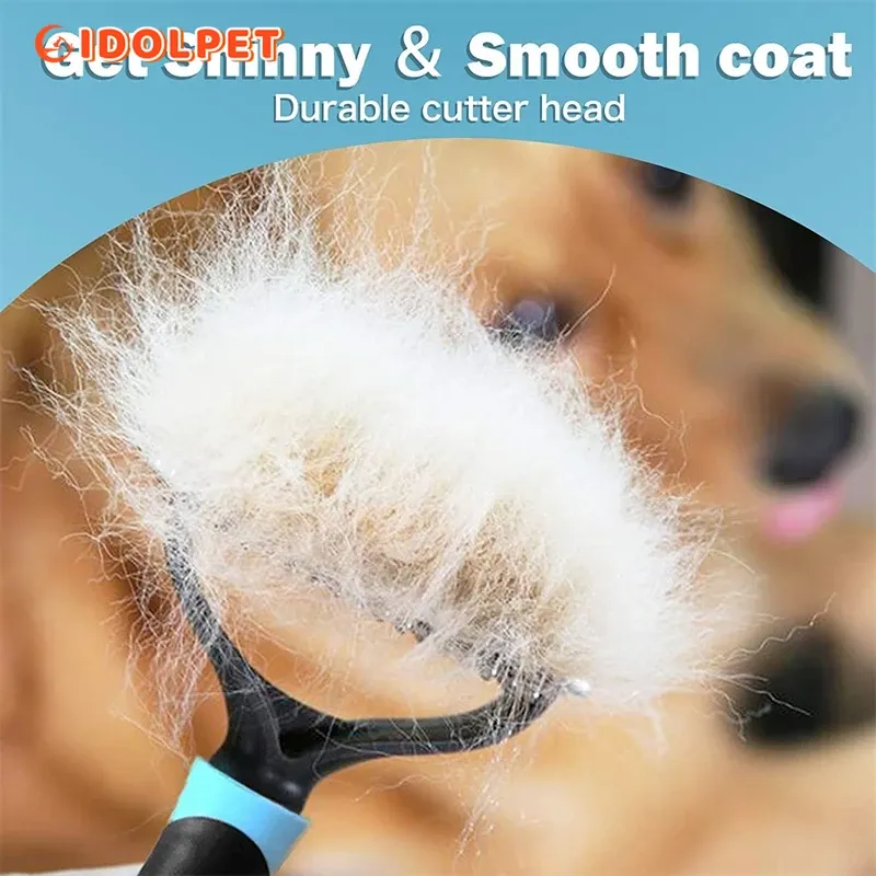 Double-sided Stainless Steel Dog Brush By PawParty Store_voghion.com