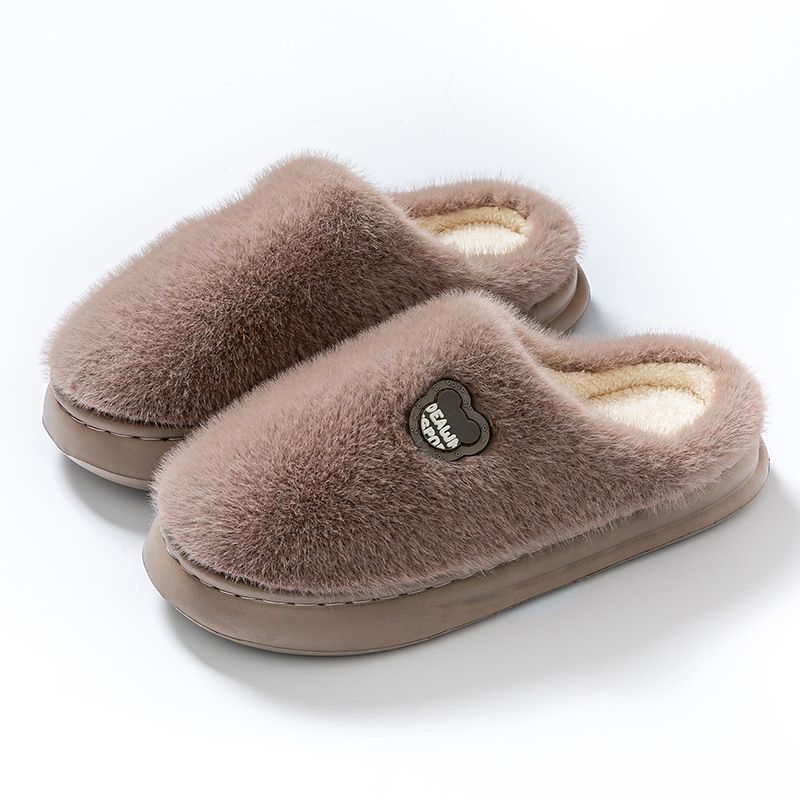 New Sticker Cat Cotton Women, Autumn And Winter Indoor Home Non-Slip Household Couple Outdoor Knitted Slippers For Men_voghion.com