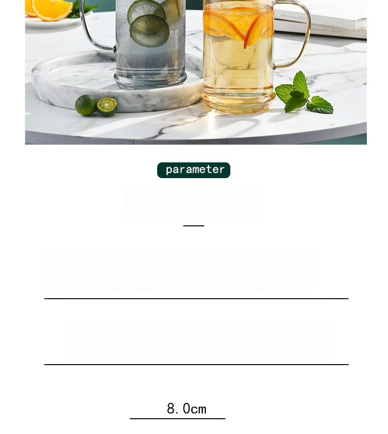 Heat-resistant High Borosilicate Large Capacity Single-person Drinking Glass Cup Office Student Personal Use Cold Water_voghion.com