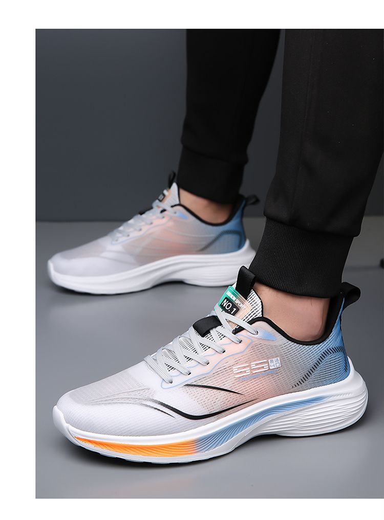 Scarpe da ginnastica estive casual in rete, traspiranti, ultraleggere, da uomo, con suola morbida, antiscivolo, ammortizzanti, per studenti._voghion.com