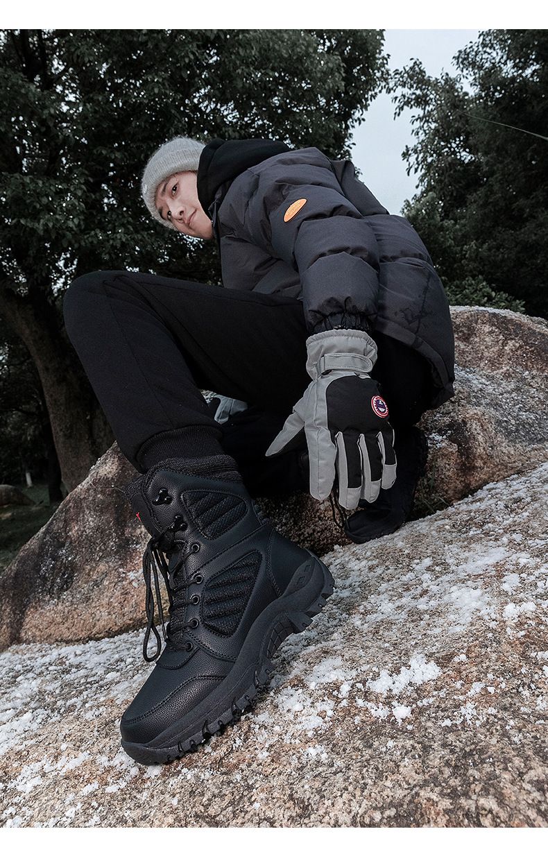 Meeste jalanõud, taktikalised jalanõud ja saapad, pritsmekindlad ja soojad kõrged mägironimis-, suusatamis-, treening- ja võitlusjalanõud, meeste kõrged lahingu- ja sõjaväesaapad_voghion.com