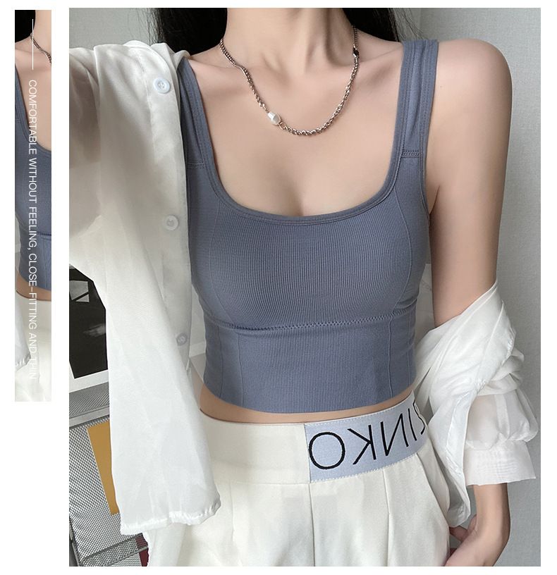 Bellissima base posteriore a forma di U, copertura del torace, canotta senza spalline, capospalla da donna, anti-esposizione, biancheria intima da ragazza piccante_voghion.com