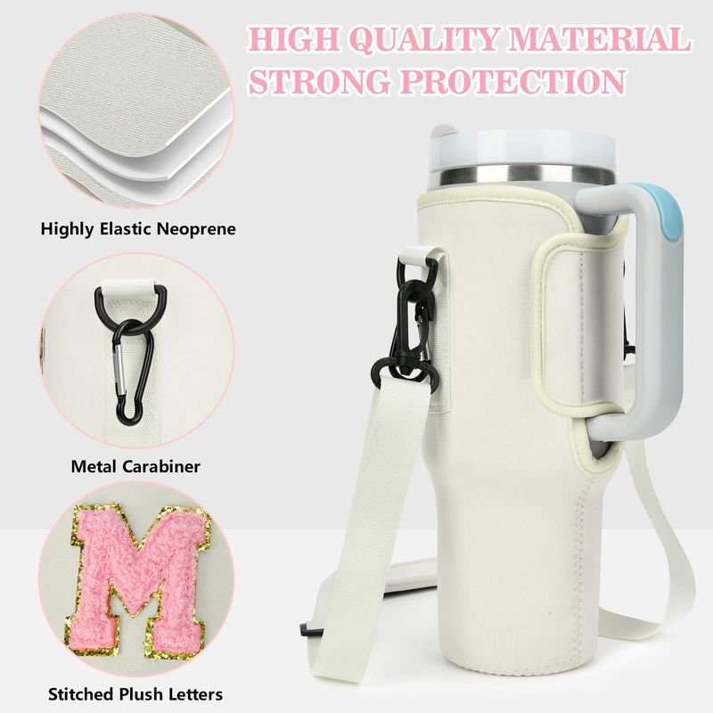 Ice Tyrant Becher-Taschengurt, verstellbarer Auto-Wasserflaschenbezug, Kälteisolierungsschutz, Becherbezug_voghion.com