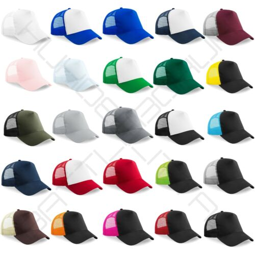 Trucker Baseball Cap Snapback Mesh Curved Men Women Sun Summer Hat_voghion.com