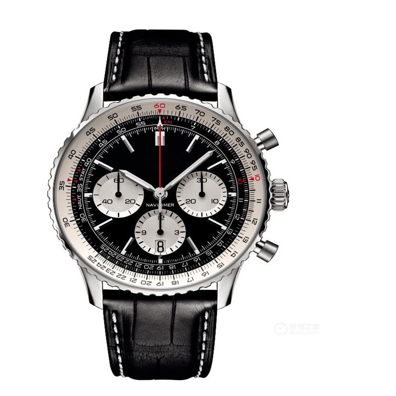 2023 Men's Six Needle High Quality Timing Quartz Steel Band Centennial Watch_voghion.com