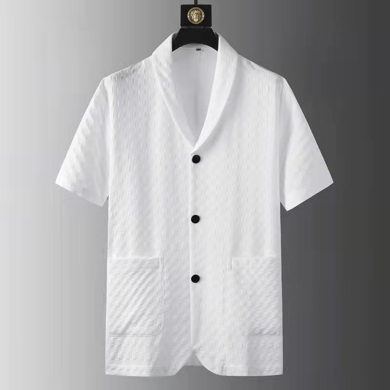Men's Clothing Spring and summer new fashion suits men's short sleeved high end casual suits Korean style trendy slim and handsome Liangtangxin_voghion.com