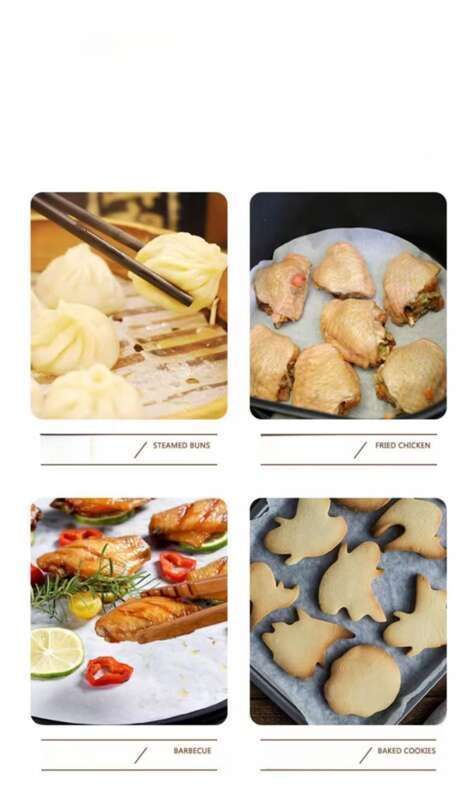 Papel para churrasco, Forno, Almofada específica para churrasco, Bandeja de silicone antiaderente de grau alimentício, Papel para assar à prova de óleo_voghion.com