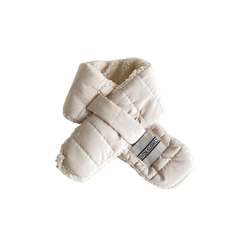 Écharpe pour enfant, ensemble d'hiver, couleur unie, chaud, pour bébé_voghion.com