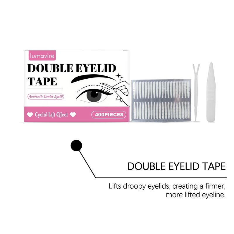 Lumavire Langanhaltendes, unsichtbares, atmungsaktives, kleberfreies Styling-Klebeband für große Augen, spurloses Doppellid-Klebeband_voghion.com